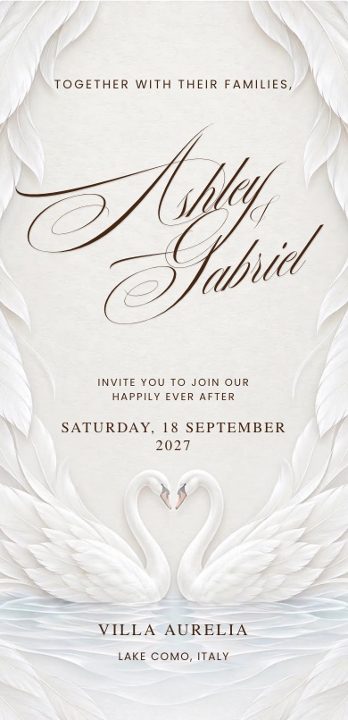 Swan, opened